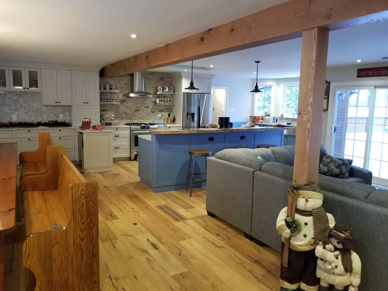 Timber beam main floor by MATCON INC.