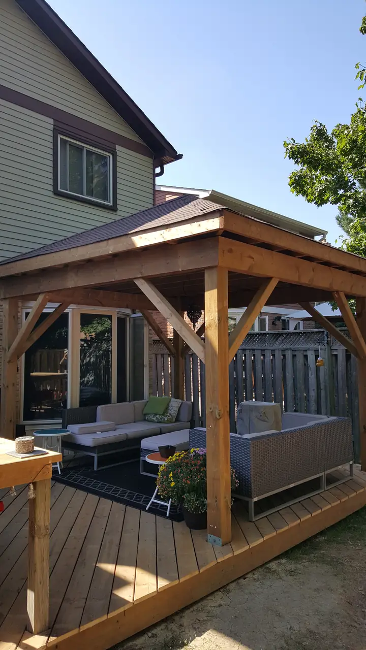 Covered outdoor build by MATCON INC.